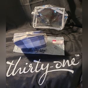 NEW Travel pouches Brushed check